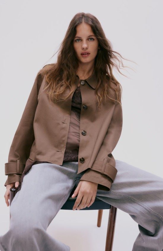 Trench-look cotton jacket/HM/12,99 EUR