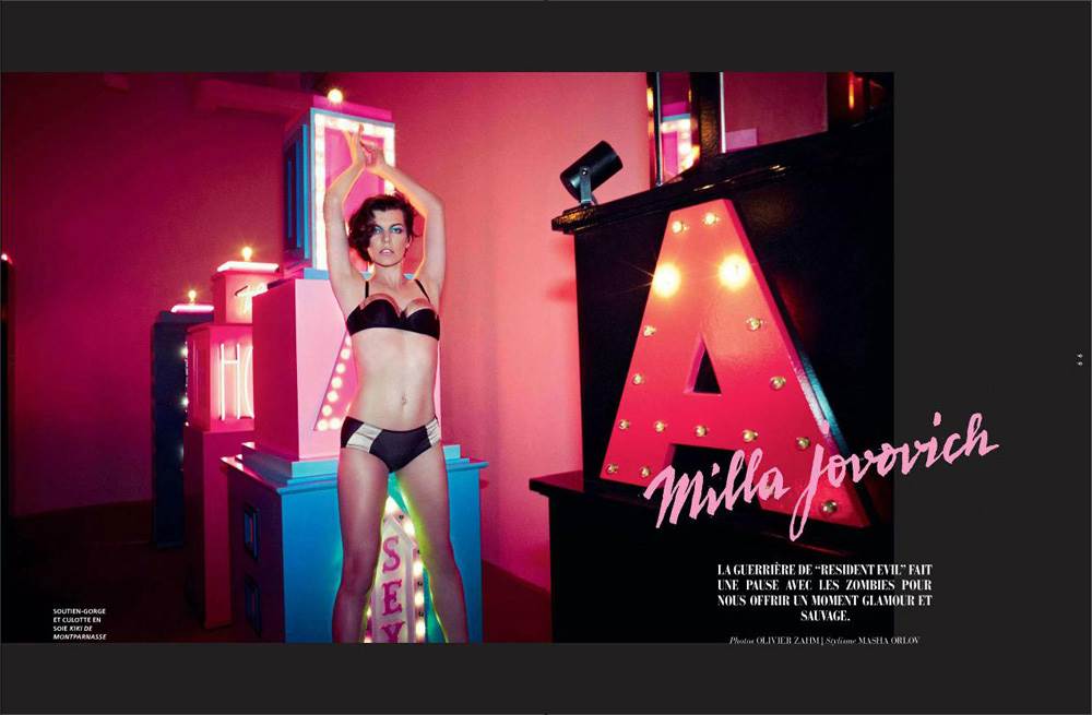 L'Officiel Hommes 'ogolio' Millu Jovovich
