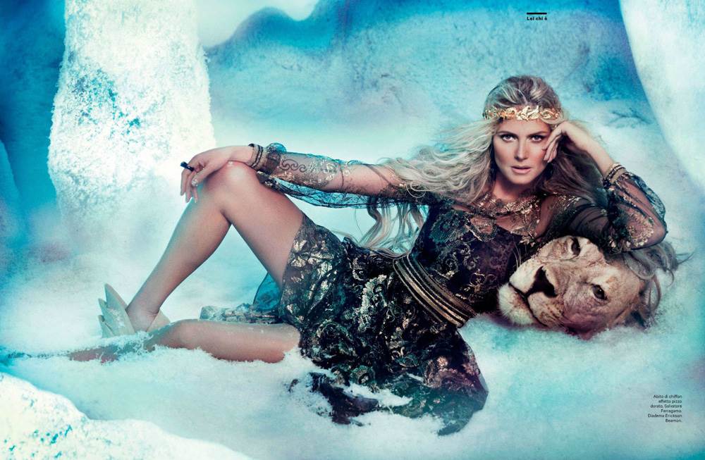 'Ledena kraljica' Heidi Klum na naslovnici Amice 